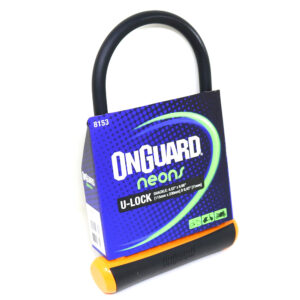 Candado OnGuard NEONS con Llave U-Lock 115X230mm Naranjo