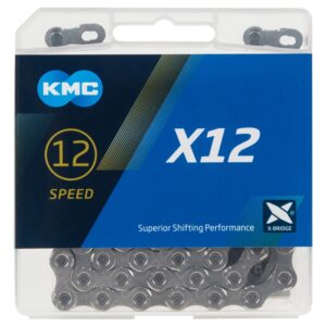 CADENA KMC X12 1/2X11/128" 12V PLATA