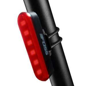 Luz Trasera FOSS Led Roja, USB, 15 Lums, 4 Funciones, 6 Led